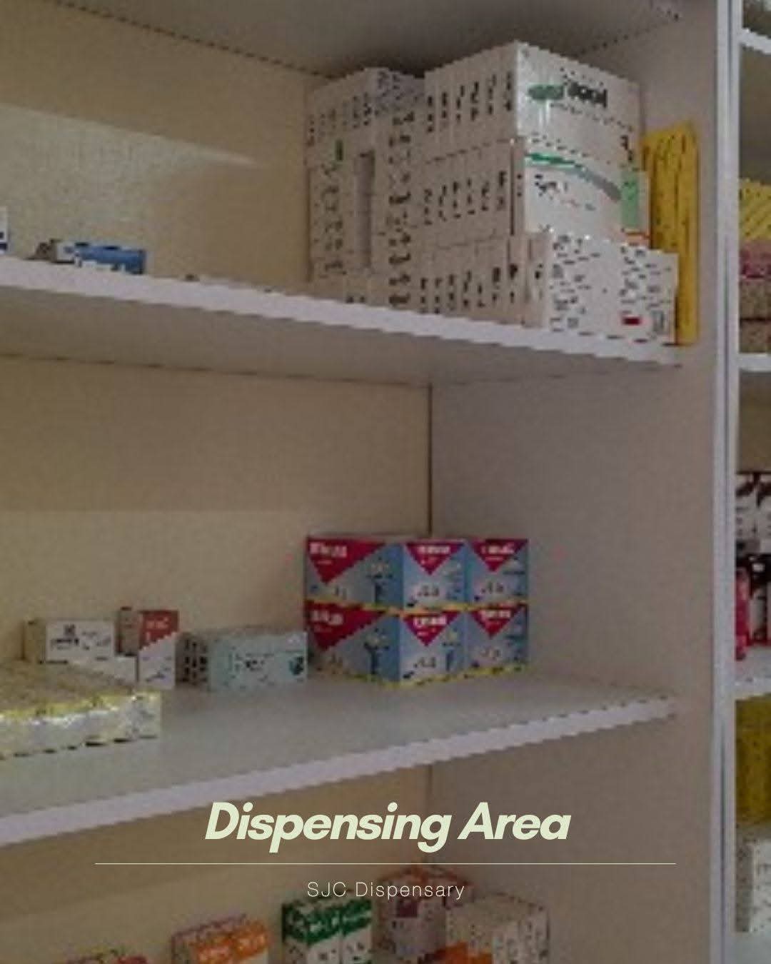 Medicine dispensing area